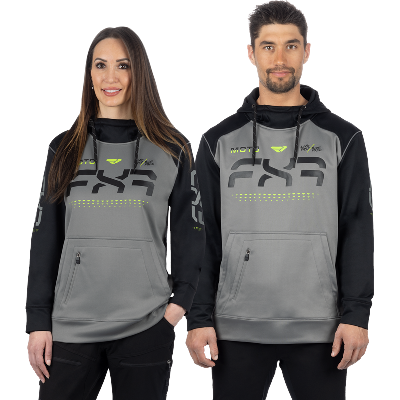 Unisex Moto Tech PO Hoodie S Grey/Black