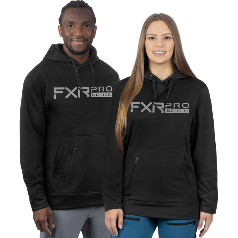 Unisex Pro Tech PO Hoodie 2XL Black/Grey