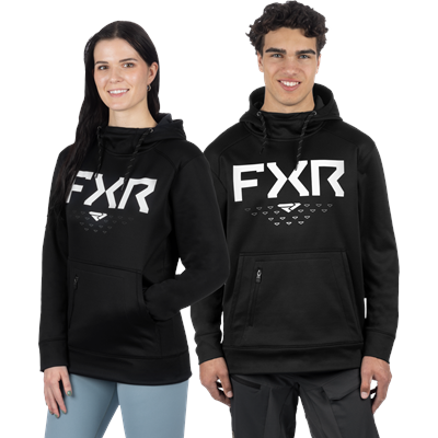 Unisex Helium Tech PO Hoodie XS Black/White
