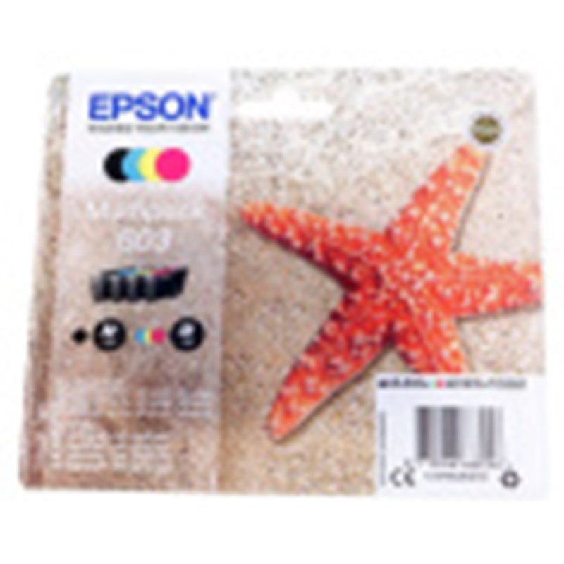 Epson Mustepatruuna, CMYK 603 3,4ML + 3X2,4ML