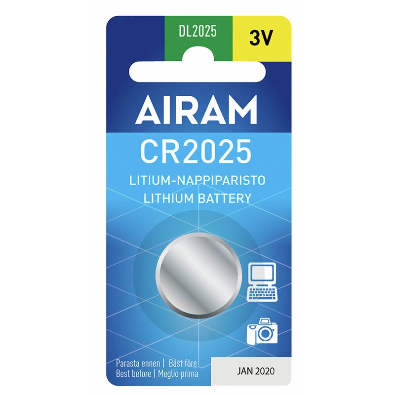Airam Litiumparisto CR2025 3V 1/B