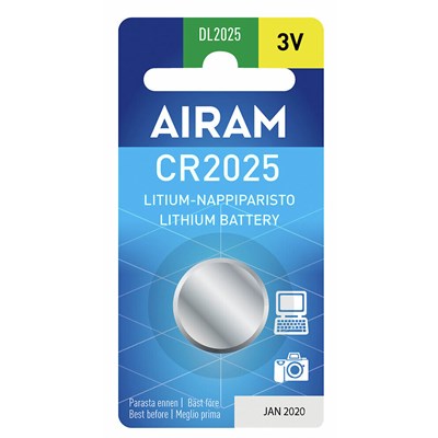 Airam Litiumparisto CR2025 3V 1/B