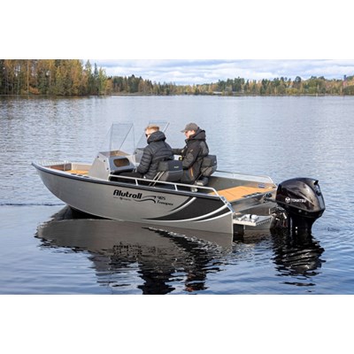Alutroll 465 Trooper SC alumiinivene + Tohatsu MFS60AETL perämoottori