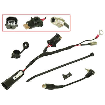 Sno-X Lämmitettävän visiirin/laukun pistokesarja Ski-Doo/Lynx