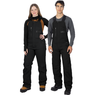 Unisex Task Insulated Canvas Bib Overall XS Black Ops