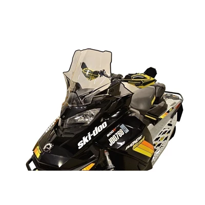 Powermadd Tuulilasi, Ski-Doo Gen4 Keskikorkea 20", Kirkas/Mustalla grafiikalla