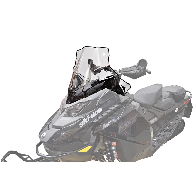 Powermadd Tuulilasi, Ski-Doo Gen5 Keskikorkea 19", Kirkas/Mustalla grafiikalla