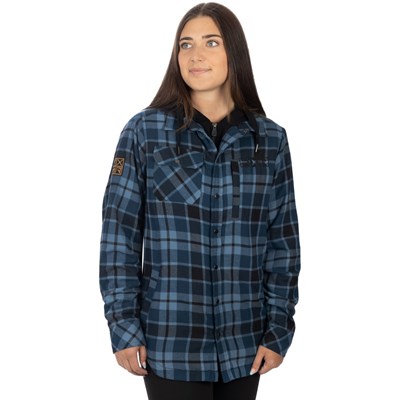 Unisex Timber Insulated Flannel Jacket Steel/Slate M