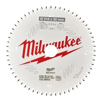 Milwaukee Pyörösahanterä MS W216X30X2,4X60