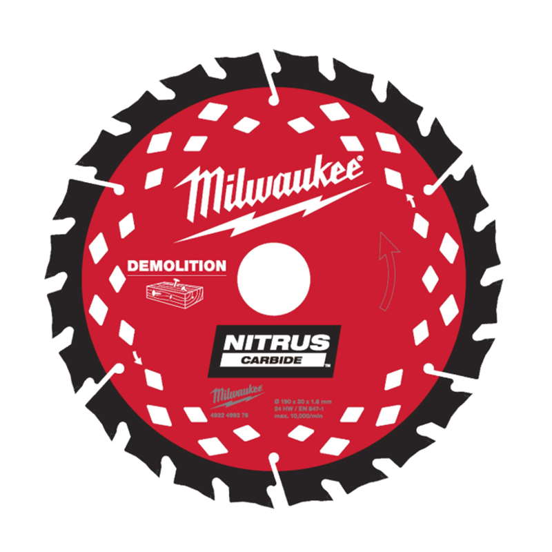 Milwaukee Pyörösahanterä W+N190X30X1,6X24