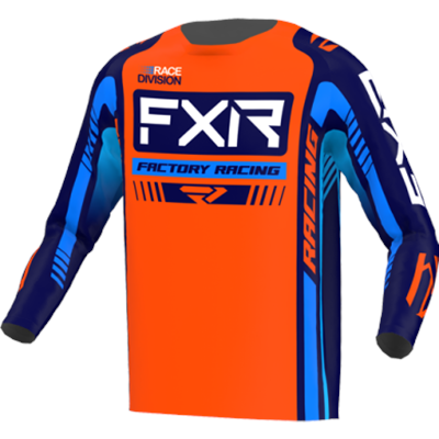 FXR Yth Clutch Pro MX Paita, Oranssi/Tummansininen, XL