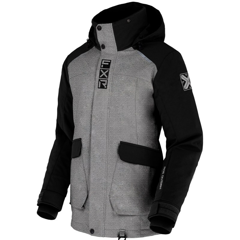 W Aerial Jacket Grey Linen Heather/Black 8