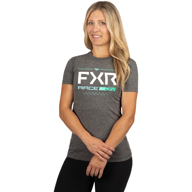 W Race Division Premium T-Shirt Char Heather/Mint M