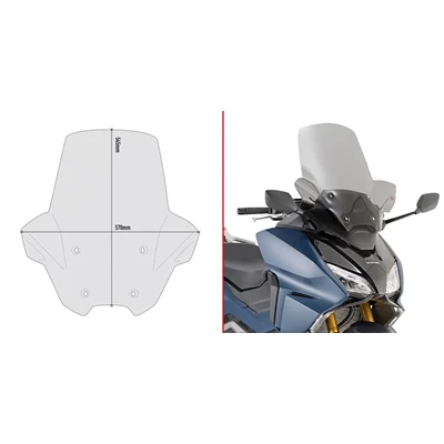 Givi tuulilasi savunharmaa