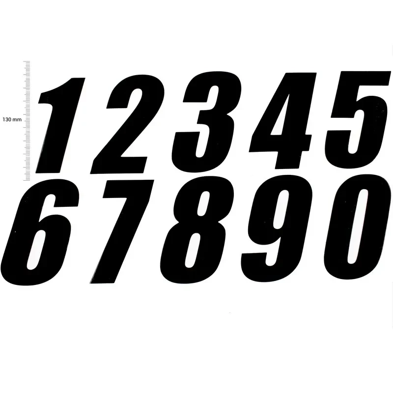 TMV Pro Numerot 130mm '4' (3pcs)