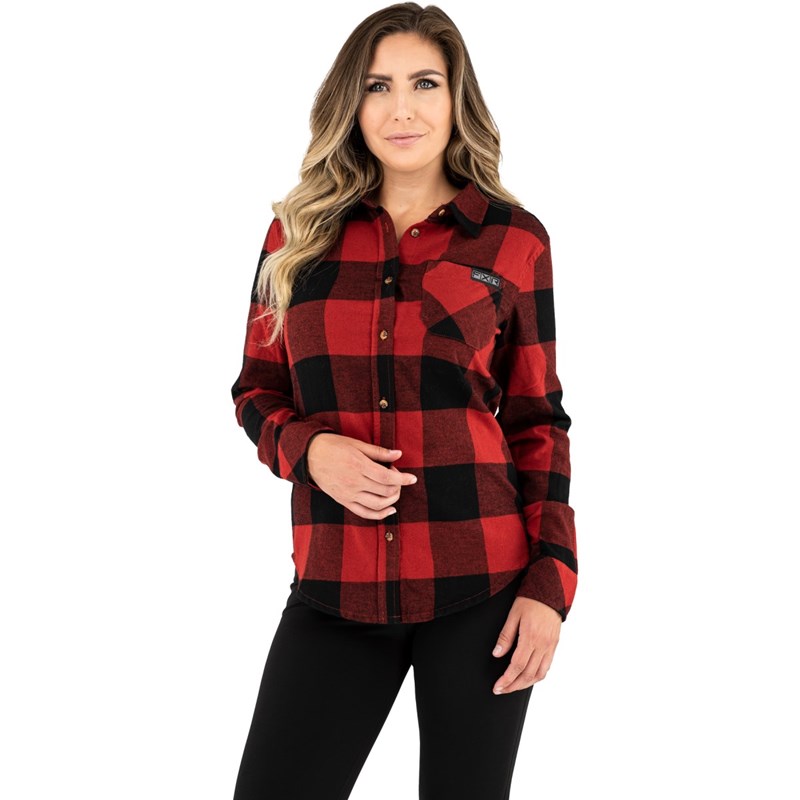 W Timber Flannel Shirt XS Rust/Black
