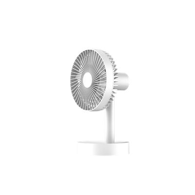Emax Home Pöytätuuletin 6" usb ladattava Oskilloiva, valkoinen