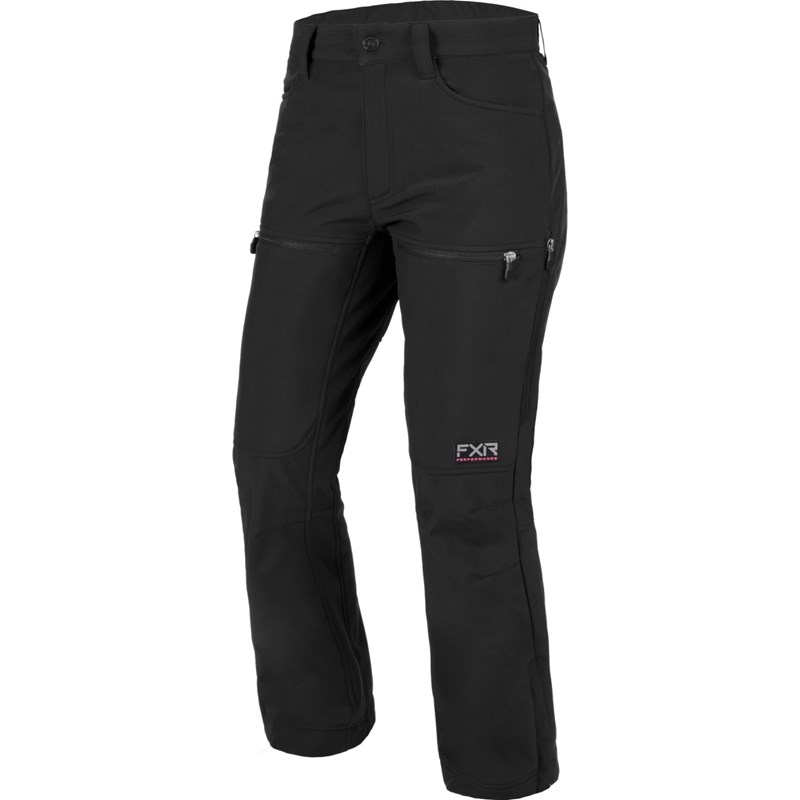 W Altitude Softshell Pant Black/Elec Pink XL