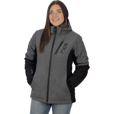 W Vertical Pro Ins Softshell Jacket Grey Hthr/Black XS