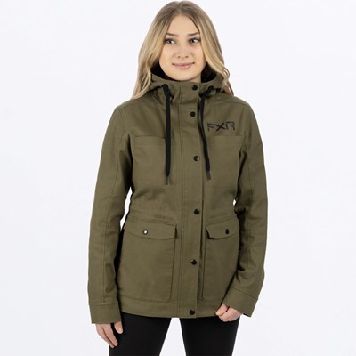 W Ivy Canvas Jacket XS Army