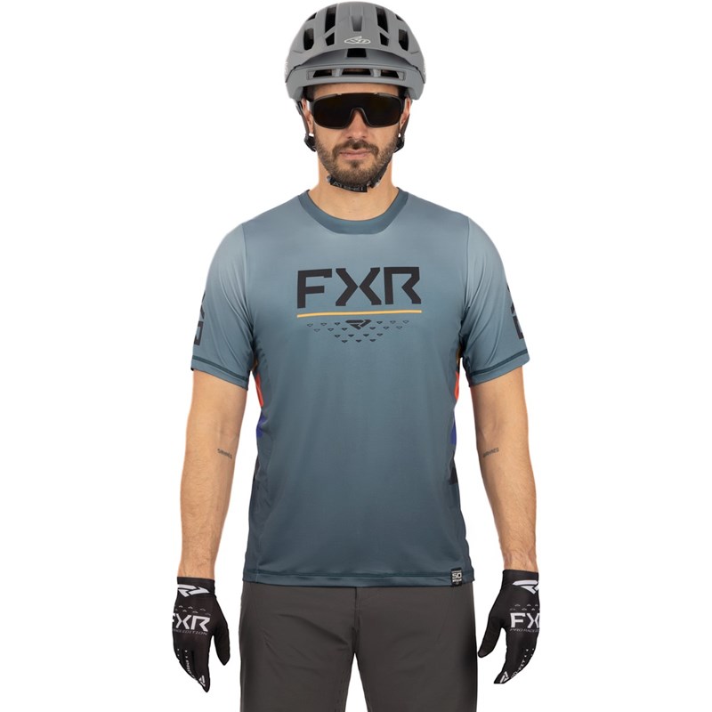 M ProFlex UPF SS Jersey S Steel/Sundial