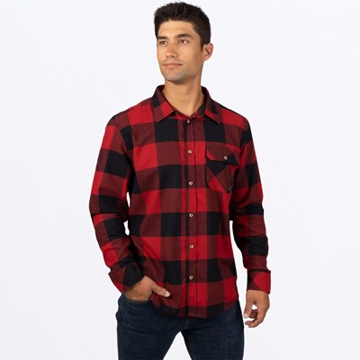 M Timber Flannel Shirt L Rust/Black
