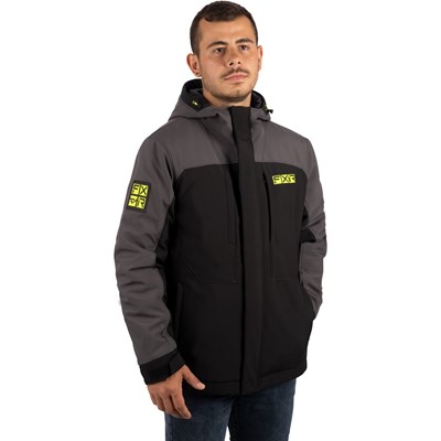 M Vertical Pro Insulated Softshell Jacket Black/Char 2XL