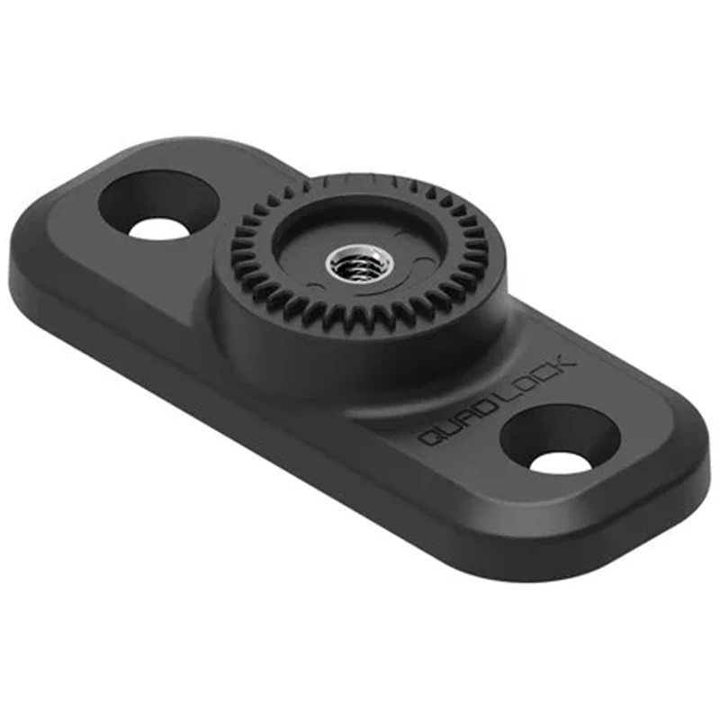 Quad Lock 360 Kiinnitysalusta, tasainen suorakulmainen, 2-reikäinen