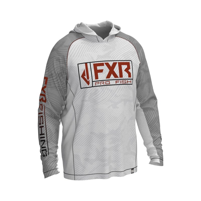 M Derby UPF PO Hoodie Grey/Rust M