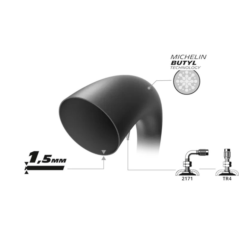 Road Tube 4.00-17, 4.60-17, 120/80-17, (Supermoto Front) 17MG 40 VALVE TR4