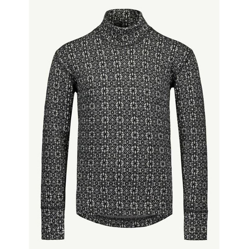 SVALA Merino Design Lasten kerrasto Jacquard musta/valkoinen 150