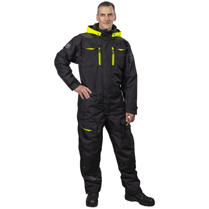 TALVIHAALARI 2XL FALCON MUSTA/FL.KELT