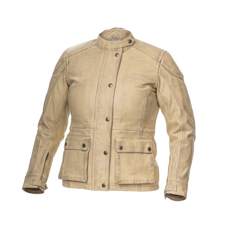 Grand Canyon Bikewear Nahkatakki Naisten Verona Beige L