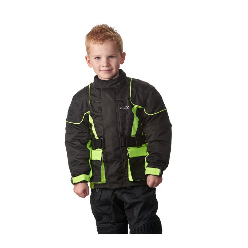 Grand Canyon Bikewear Lasten Tekstiilitakki Musta/Keltainen 128