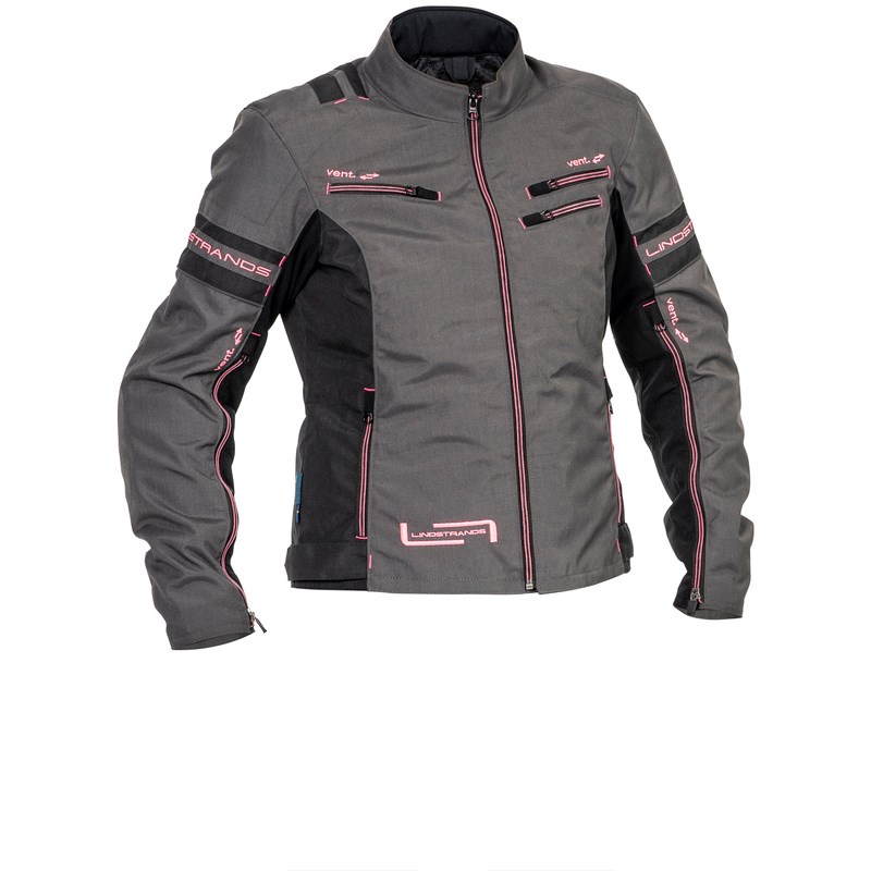 Lindstrands Tekstiilitakki Liden Naisten Harmaa/Pinkki 42