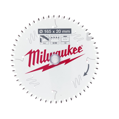 Milwaukee Pyörösahanterä A165X20X1,6X52