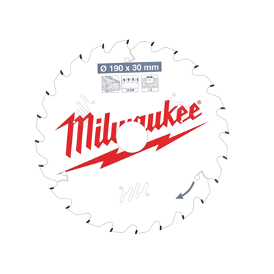 Milwaukee Pyörösahanterä W190X30X1,6X24