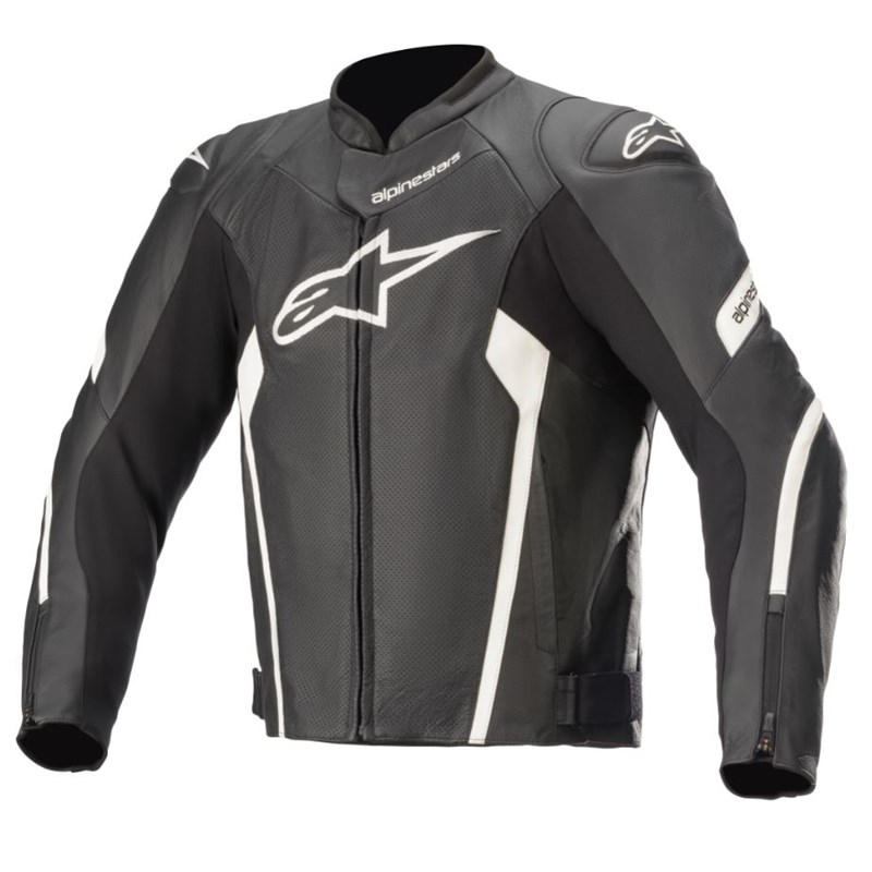 Alpinestars Nahkatakki Faster AirFlow v2 Musta/Valkoinen 56