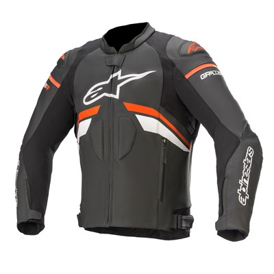 Alpinestars Nahkatakki GP Plus R v3 musta/pun.fluo 54