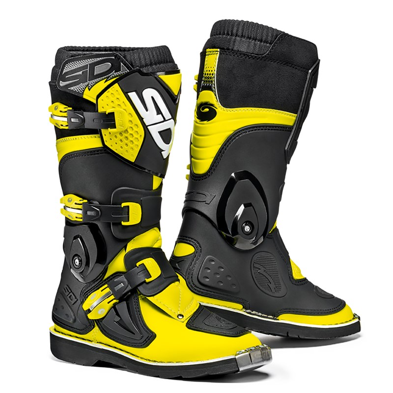 Sidi MX Saapas Flame Junior, fluo kelta/musta 34