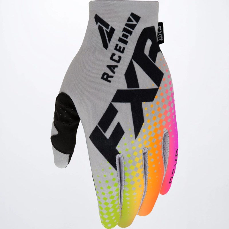 Yth Pro-Fit Lite MX Glove Grey/Sherbert M