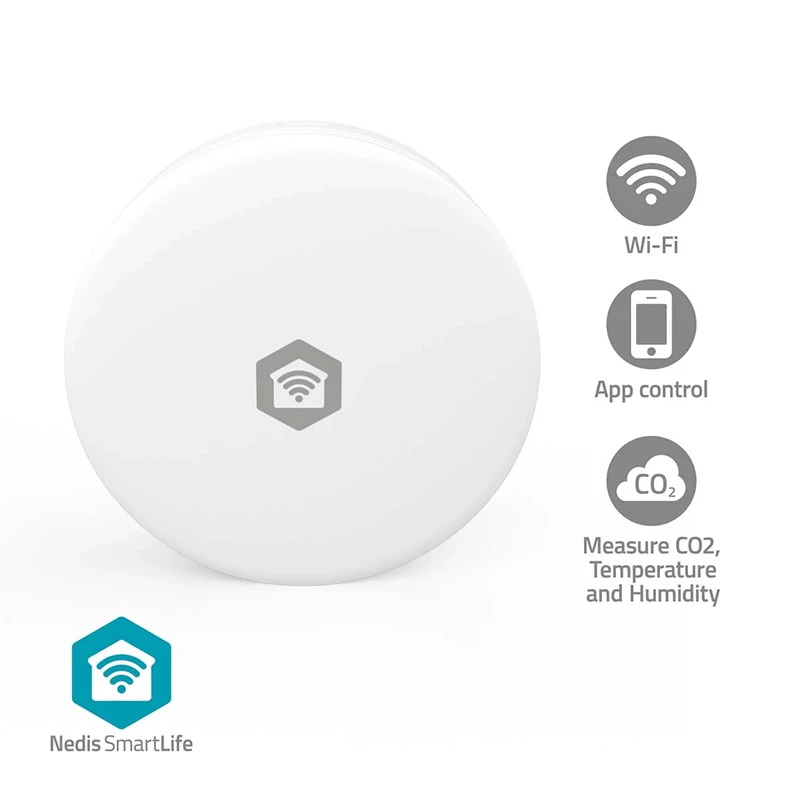 Nedis SmartLife-ilmanlaatumittari Wi-Fi