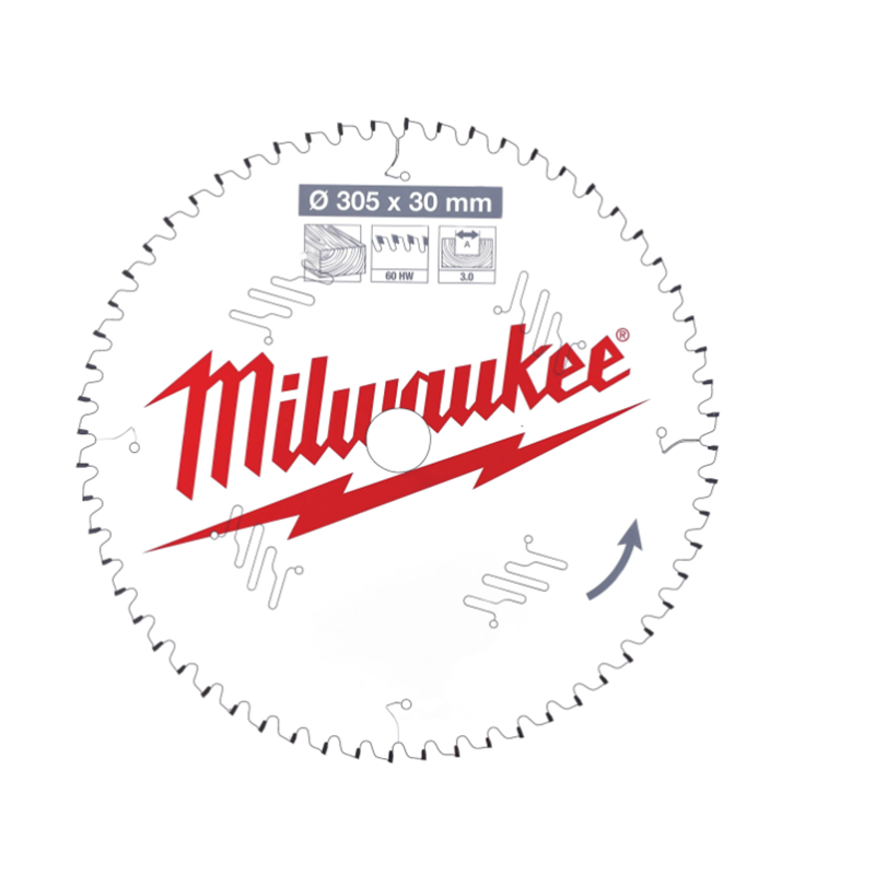 Milwaukee Pyörösahanterä MS W305X30X3,0X60