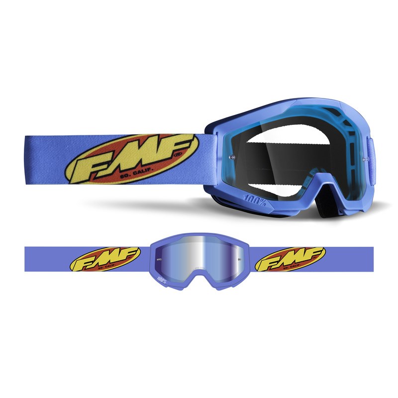 FMF POWERCORE Goggle Core Cyan - Kirkas Linssi