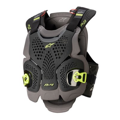 Alpinestars Suojaliivi A-4 Max Musta/Kelt Fluo XS/S
