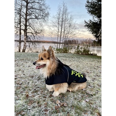 CX Dog Coat L Black/Hi Vis