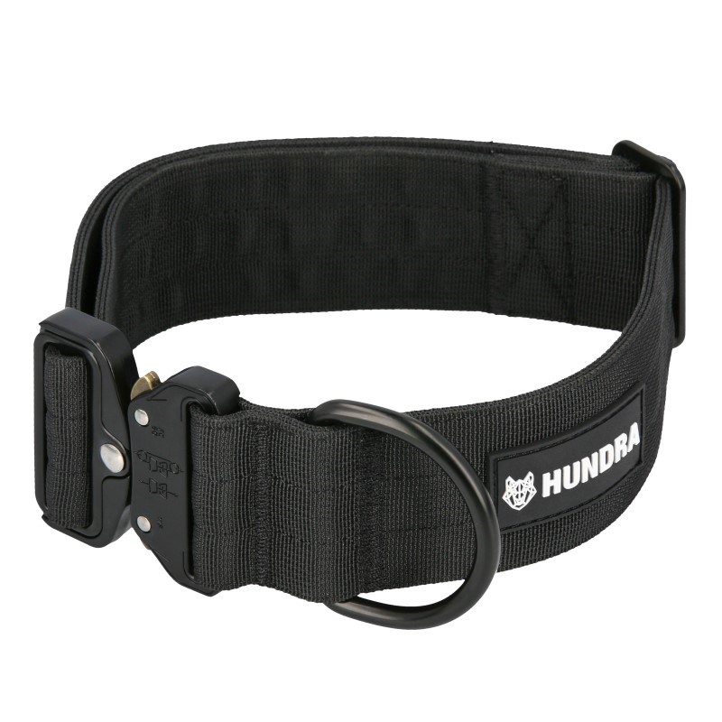 Hundra Taktinen Koiran Kaulapanta L-XL, Musta