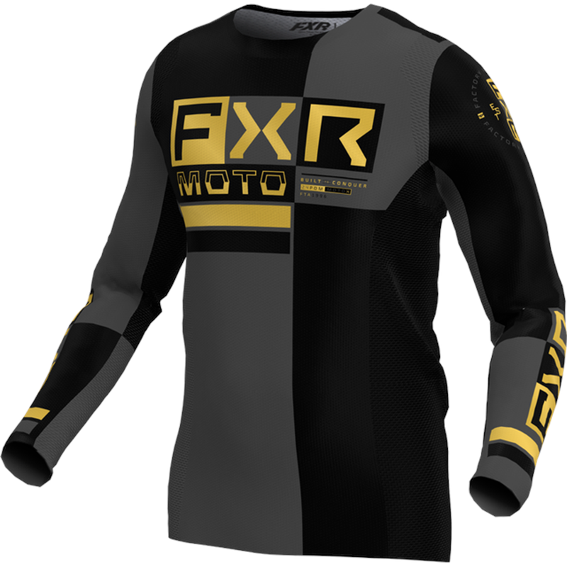 Podium Pro Battalion MX Jersey L Black/Char/Gold
