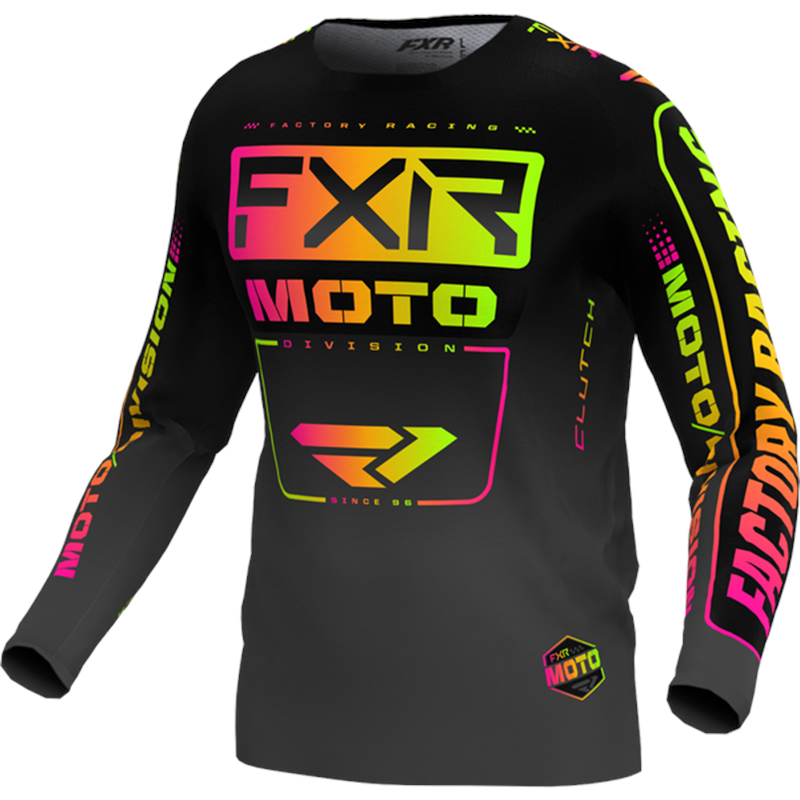 Clutch MX Jersey 2XL Black/Sherbert