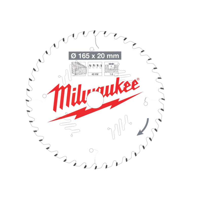Milwaukee Pyörösahanterä W165X20X1.6X40